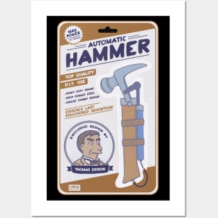 Automatic hammer Posters and Art